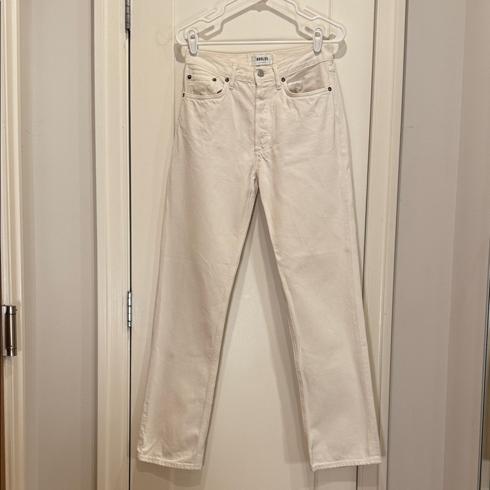 Agolde Off-White Lana Jeans